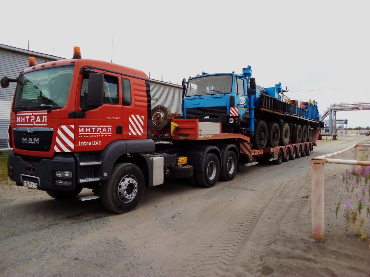 Транспортировка цементировочных установок тралом в Челябинск и другие города России