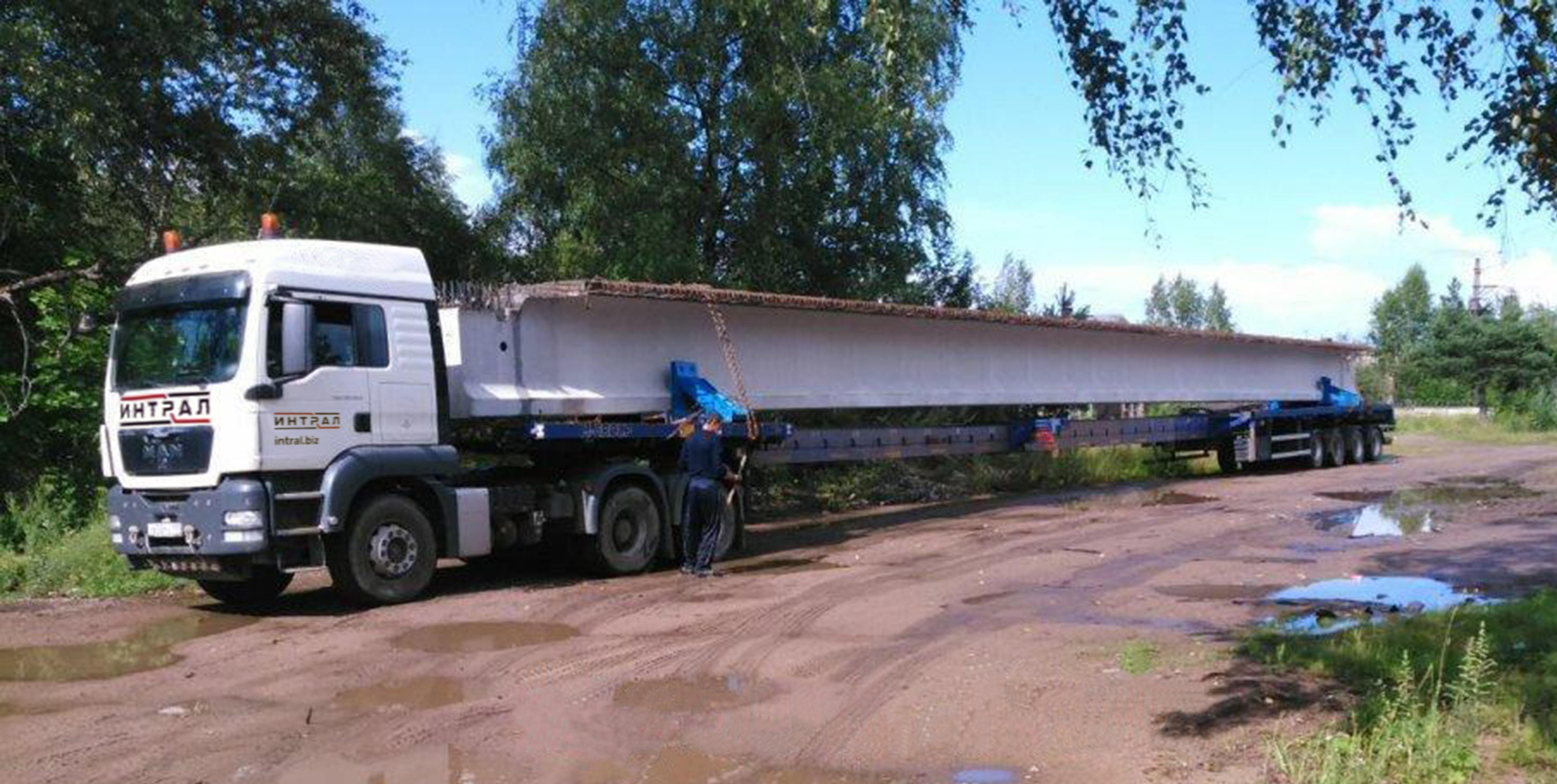 Транспортировка, доставка мостовых балок в Челябинск и другие города России