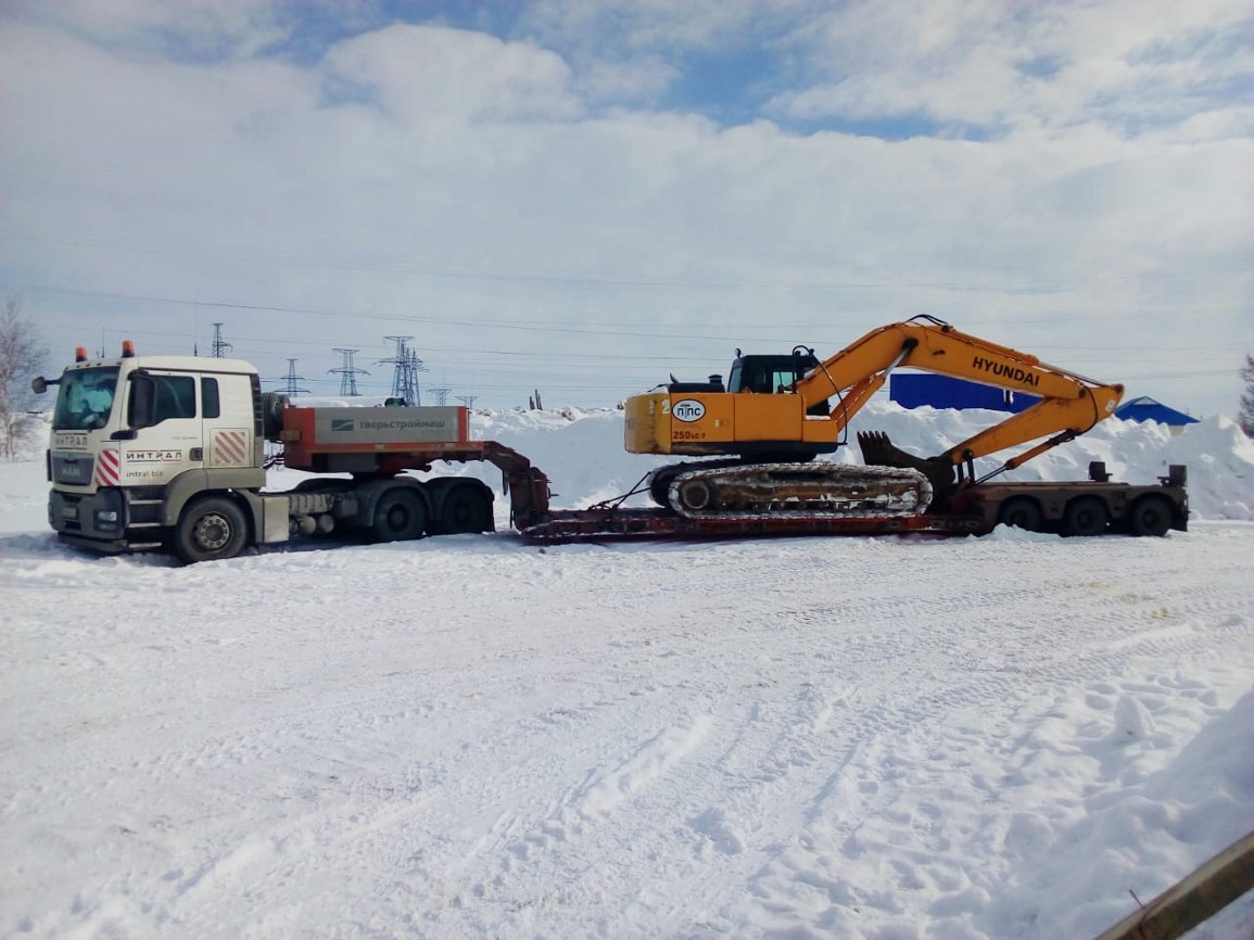 Транспортировка, доставка строительной техники в Челябинск и другие города России